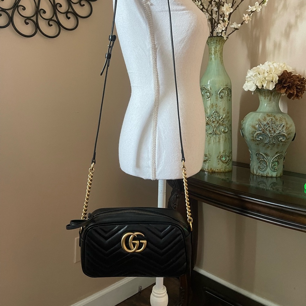 Gucci Marmont Small Matelasse Shoulder Bag